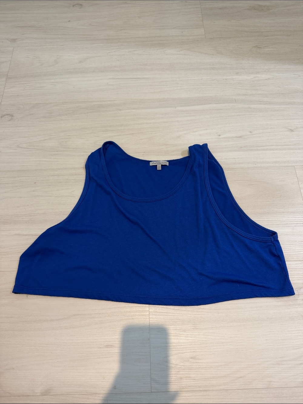 Charlotte Russe Royal Blue Cropped Tank Top